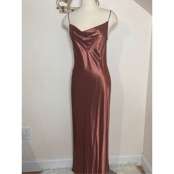 Bonnie Strauss Vintage Floral Velvet Burnout Maci Slip Dress S/M - Picture 6 of 9